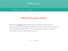 Tablet Screenshot of mikemart.com